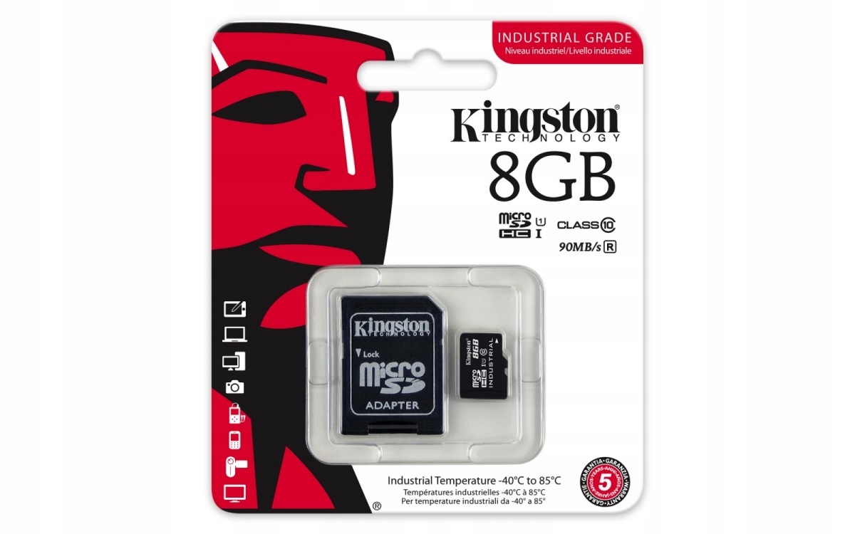 KINGSTON 8 GB micro SDHC Class 10 UHS-1+ SD 90MB/s