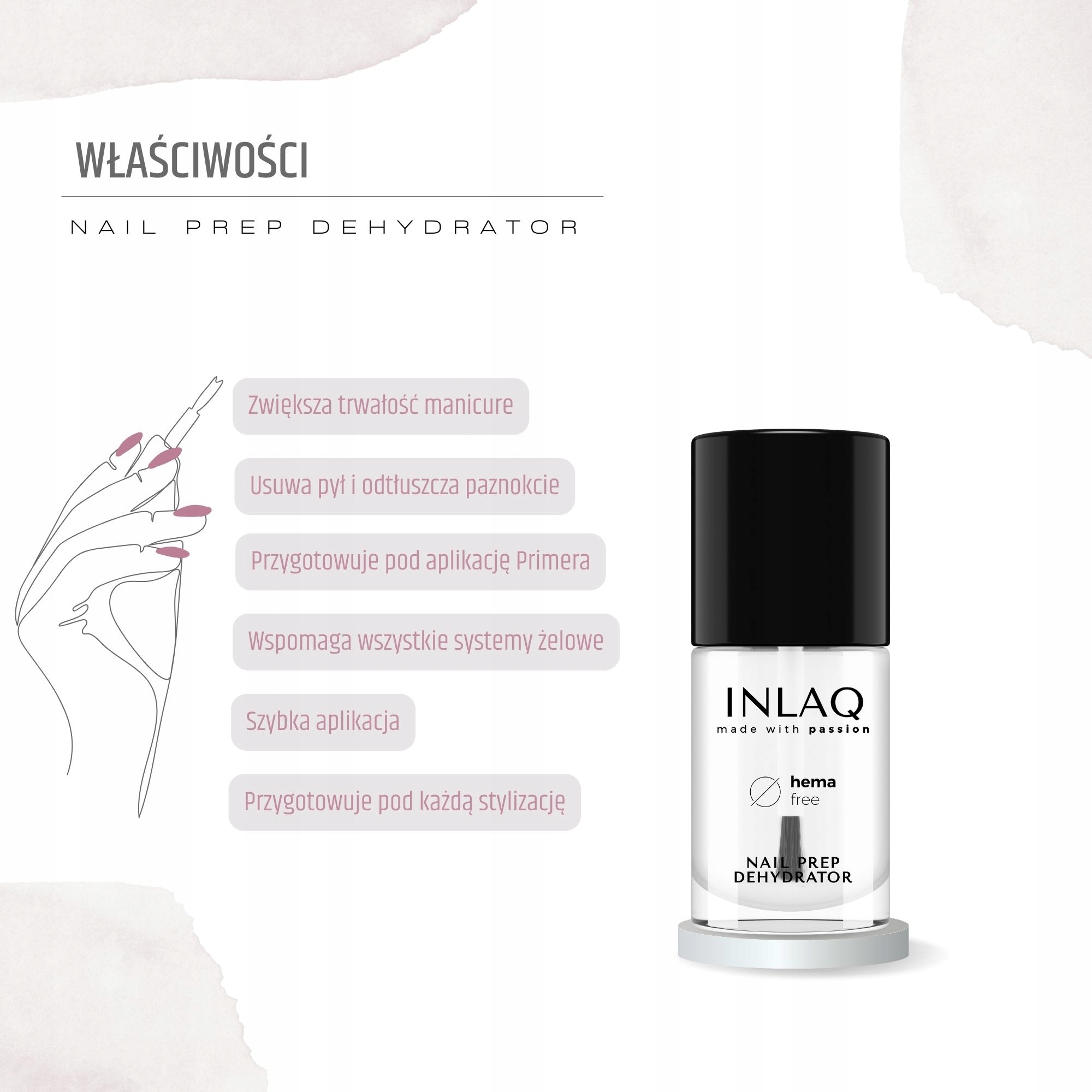 INLAQ Nail Prep Dehydrator 7ml Kod producenta 502