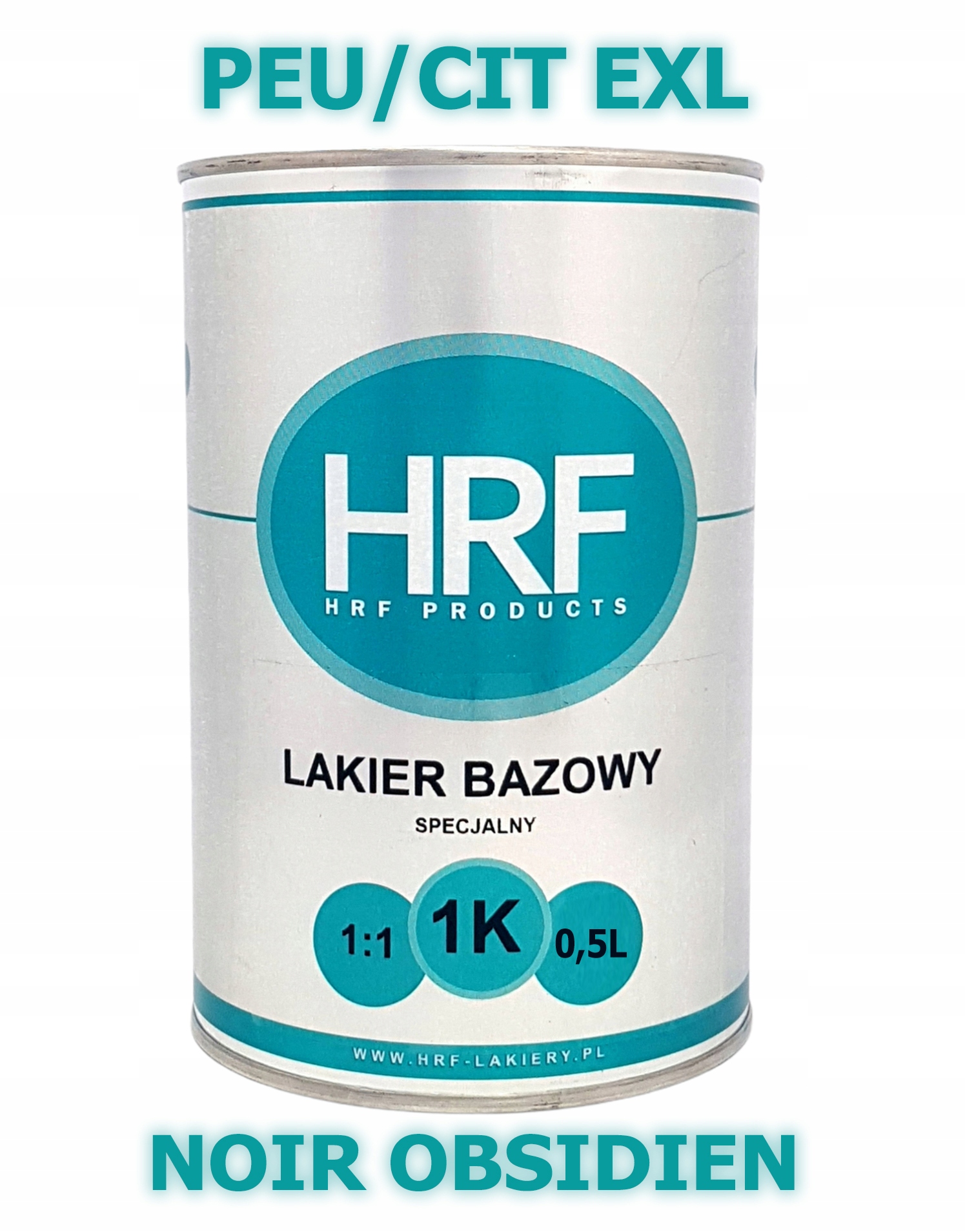 Hrf Lakier Bazowy 1K Peu/cit Exl 1:1 Baza 0.5L Gęsta Noir Obsidien