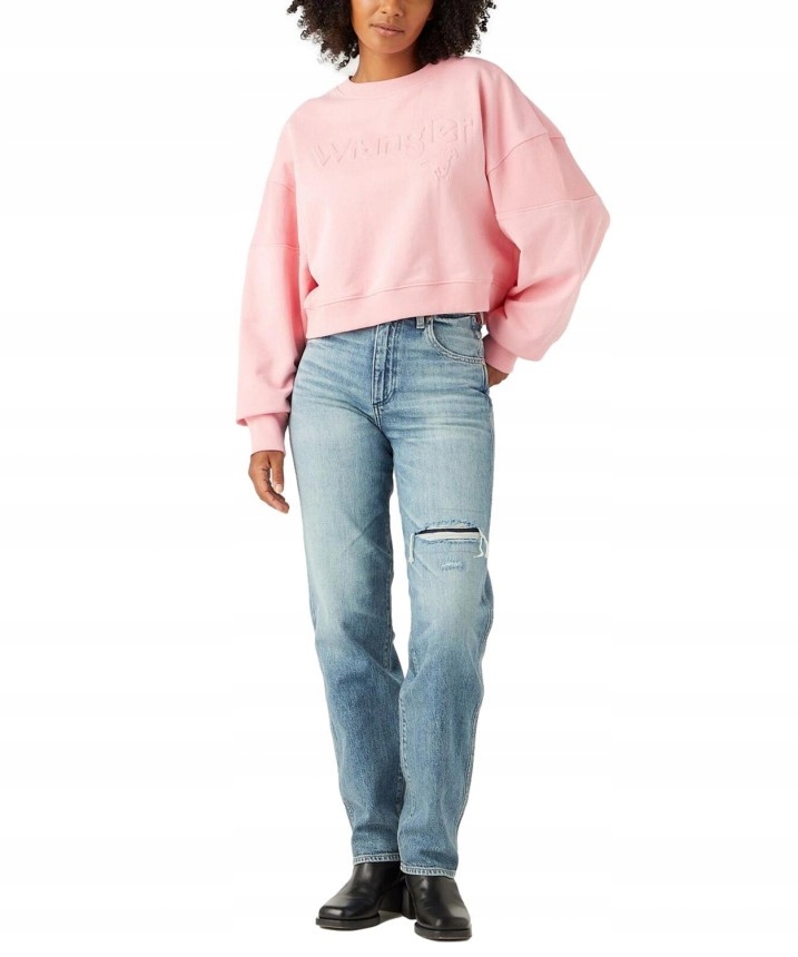 Wrangler Dámské Džíny Jednoduché Mom Dlouhé Oděrky Bavlna 28/34 Xta