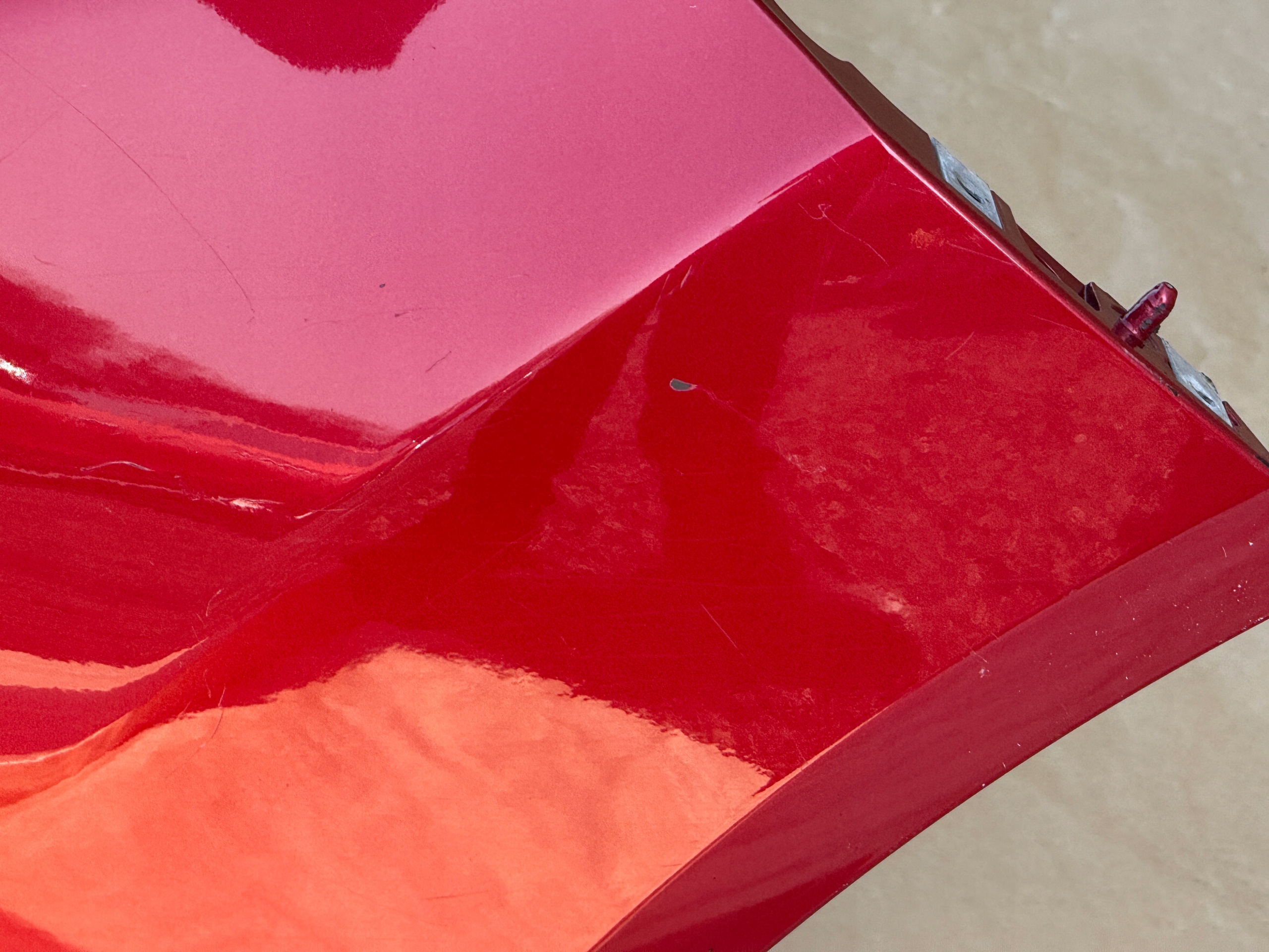 FORD FIESTA MK7 LIFT 2012-2017 bumper front CANDY RED PDC original