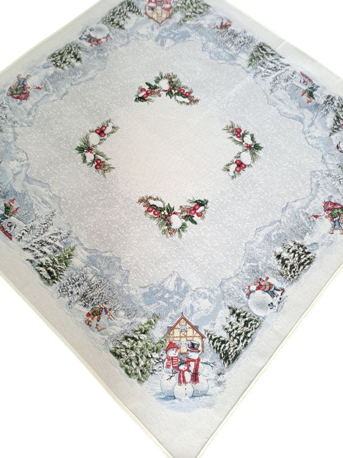 

Obrus Żakardowy Zimowy Kwadratowy 100x100 cm