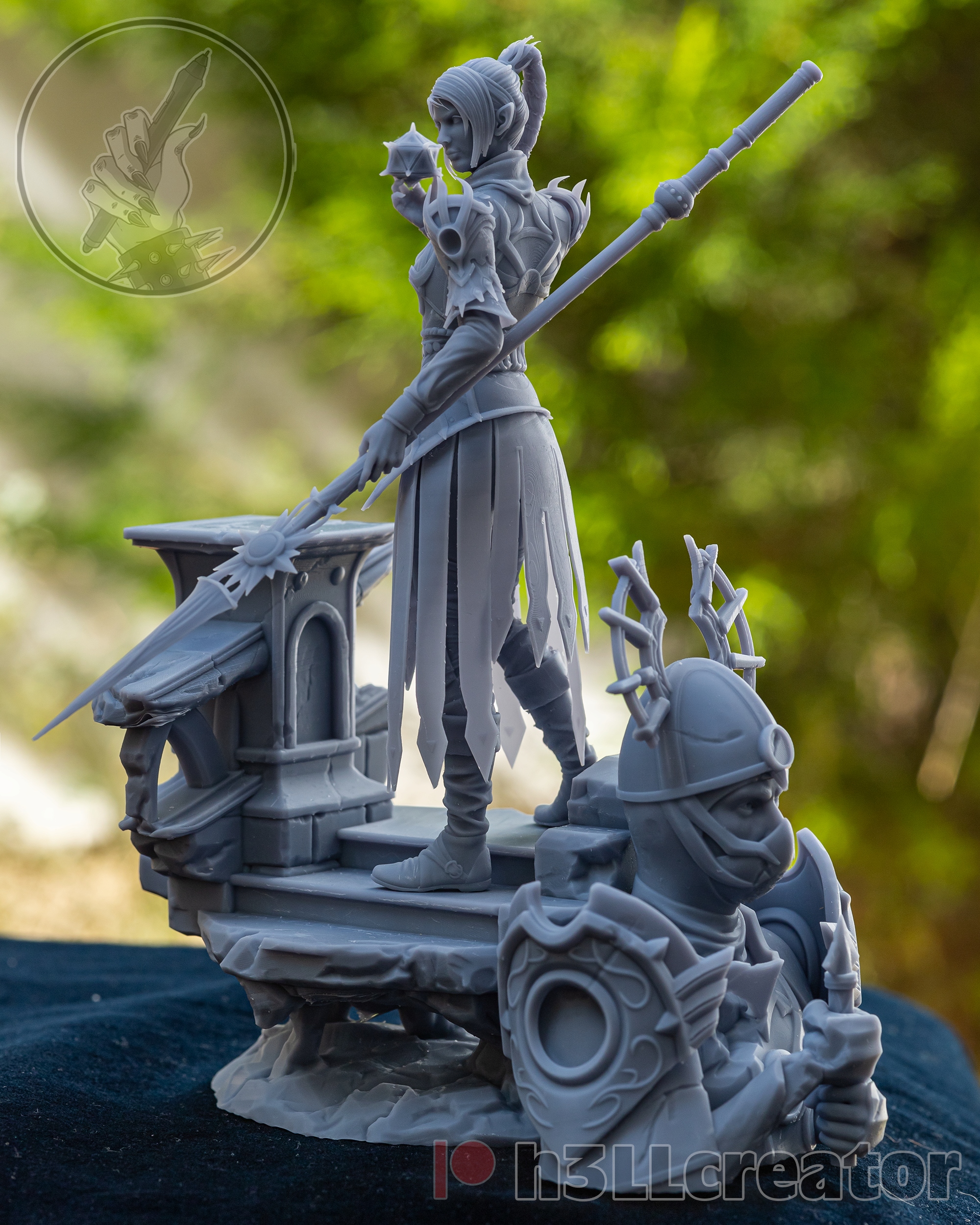 Figurka Shadowheart Dark Justiciar Baldurs Gate 3 h3LL creator 3D tisk 12K