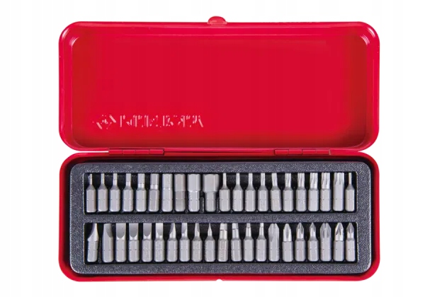 Zestaw bitów 1/4" 42-el. Płaskie 3-8mm + Torx + kwadrat King Tony