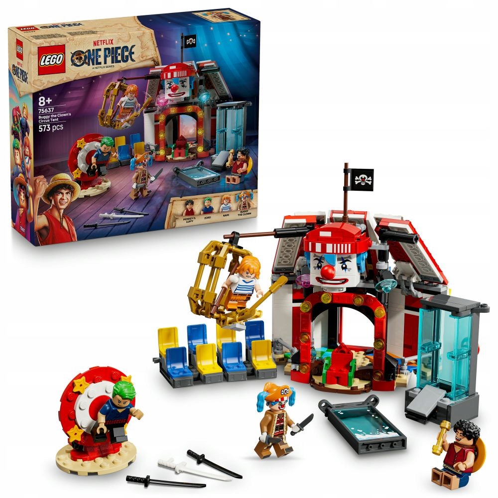 Lego 75637 One Piece Cirkusový Stan s klaunem Buggym