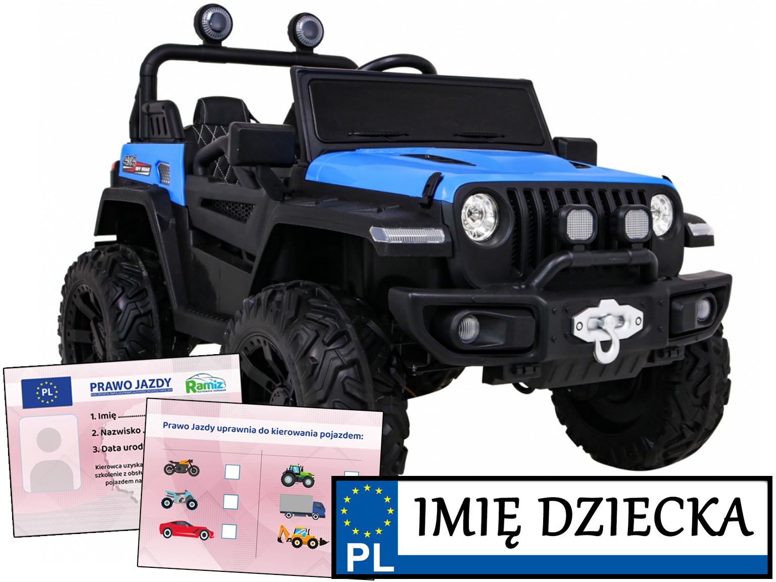 auto na akumulator dla dziecka Master Of Terain jeep terenowy dla chłopca
