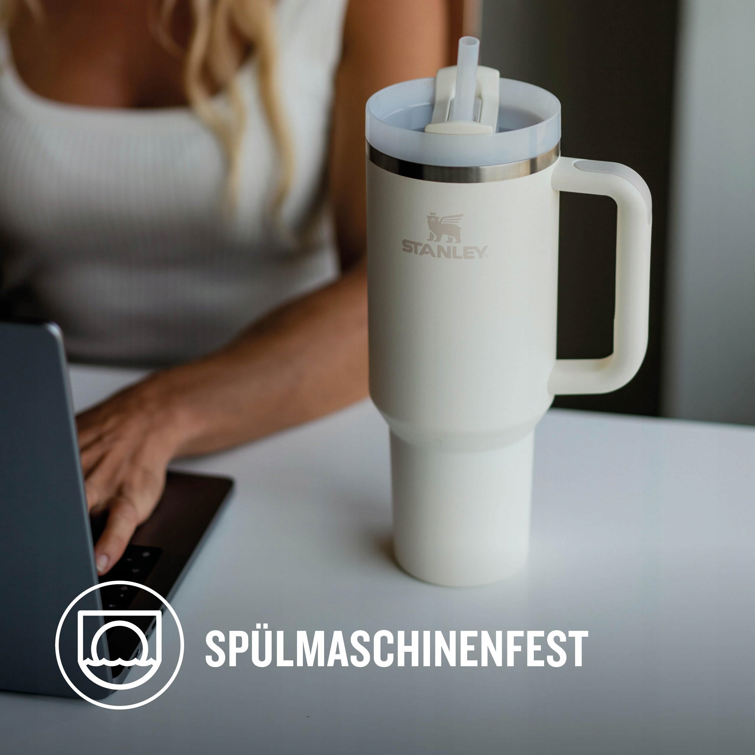 STANLEY Quencher H2.0 Butelka Kubek Termiczny Ze Słomką 1.2L Kremowy — miniatura 6