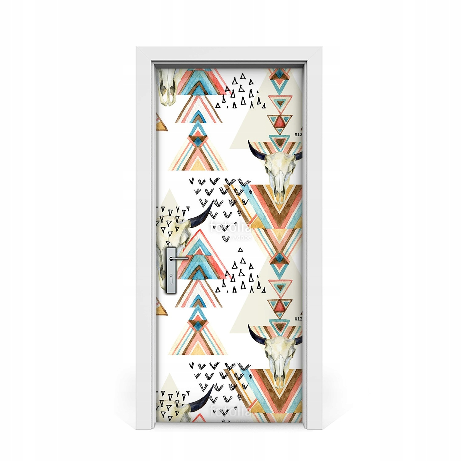 

Naklejka na drzwi Czaszki byka styl Boho 85x205