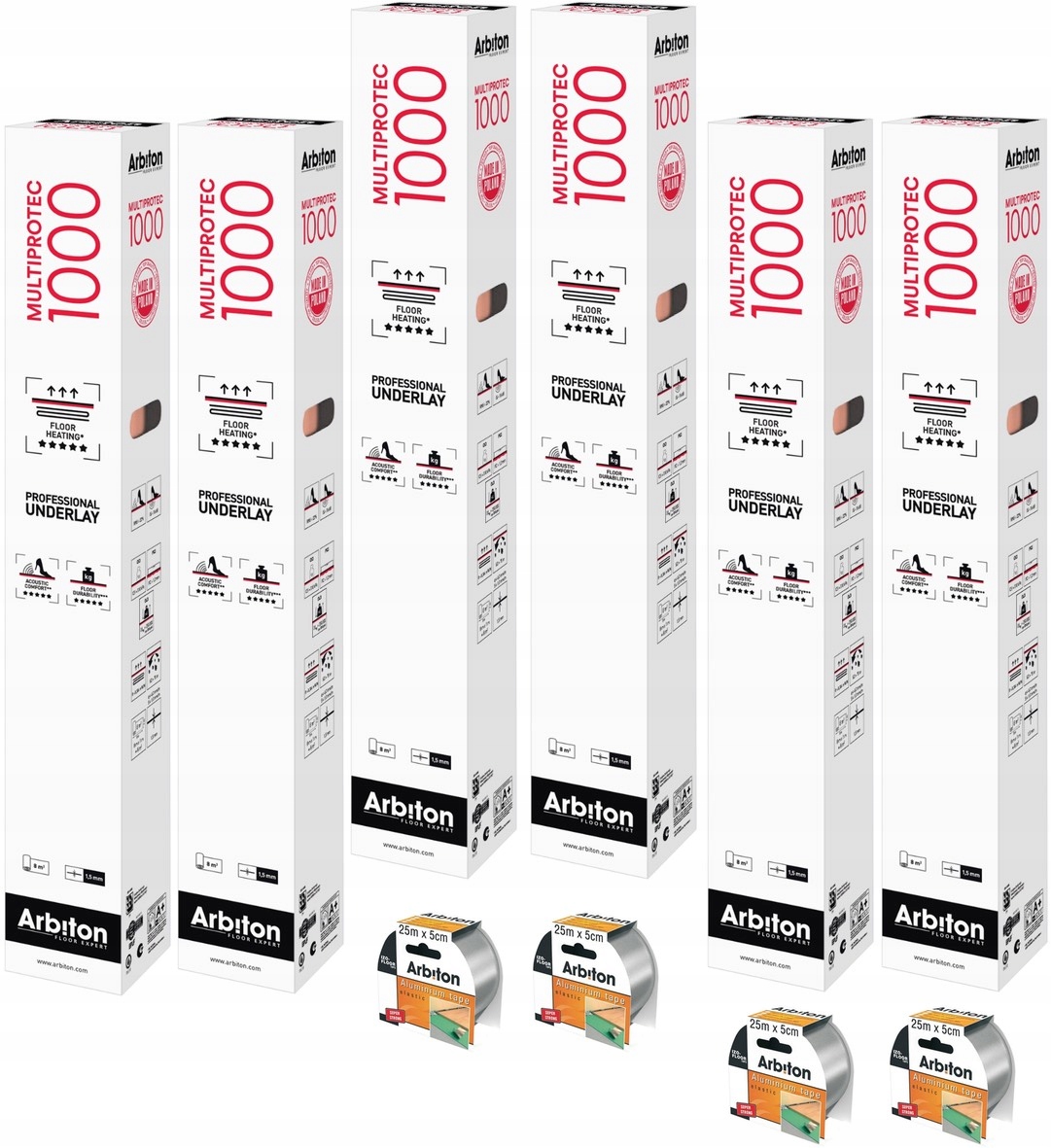 

Multiprotec 1000 ogrzewanie podłogowe 48m2 +4taśmy