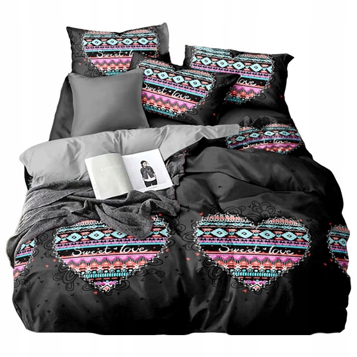 KOMPLET POŚCIEL 3D BAWEŁNA 160x200 + PRZEŚCIERADŁO