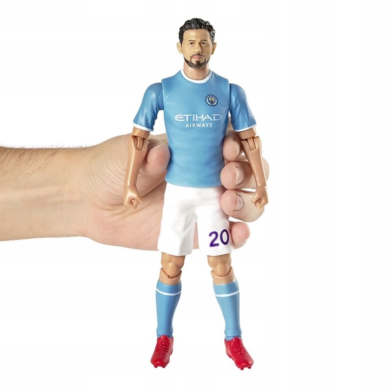 Sběratelská figurka Silva Manchester City 20 cm míč, kolekce fanouška