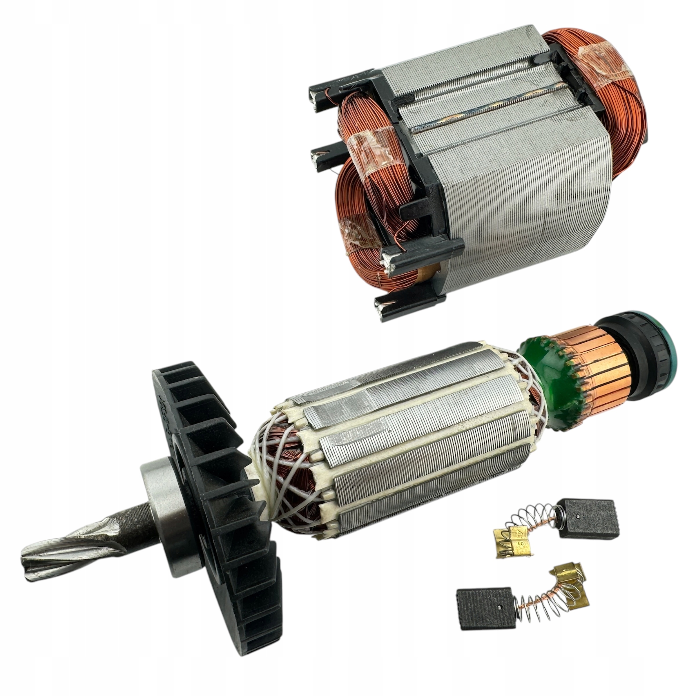 Makita Rotor HR2020 HR2440 HR2450 F Ft ložiska kartáče stojanový tlumič