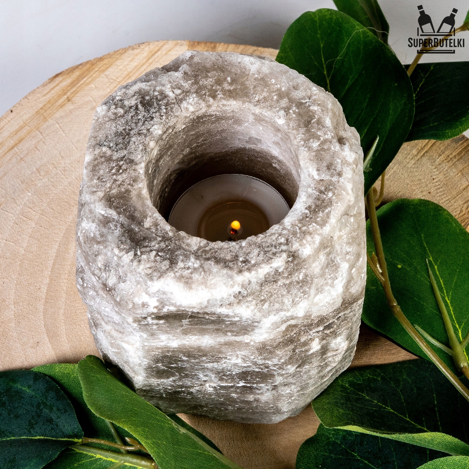 ŚWIECZNIK SOLNY NATURALNY 1-2KG JONIZATOR TEALIGHT Marka OgrodySolne