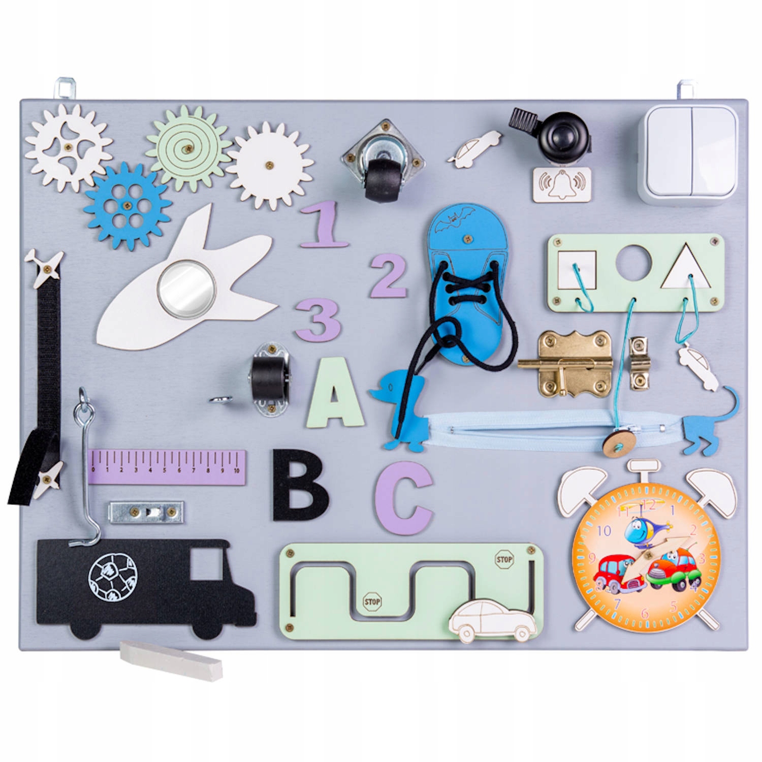 Tablica Manipulacyjna Sensoryczna Montessori 17W1