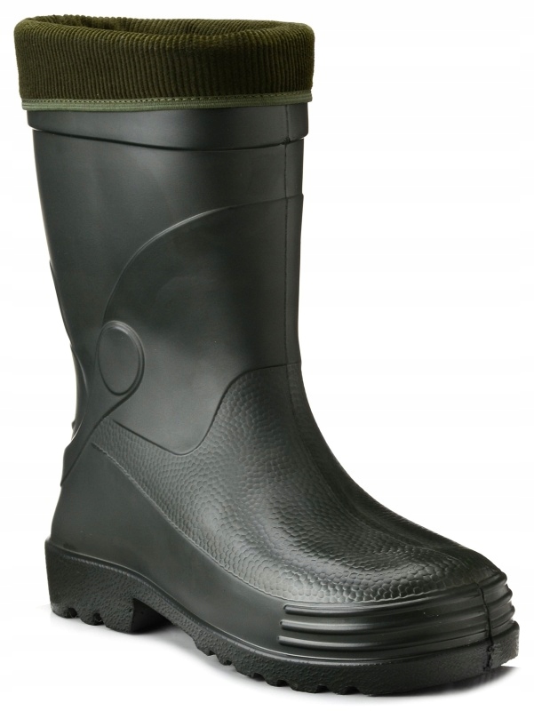 Kalosze męskie ocieplane piankowe lekkie zimowe Lemigo Wader zielone 46