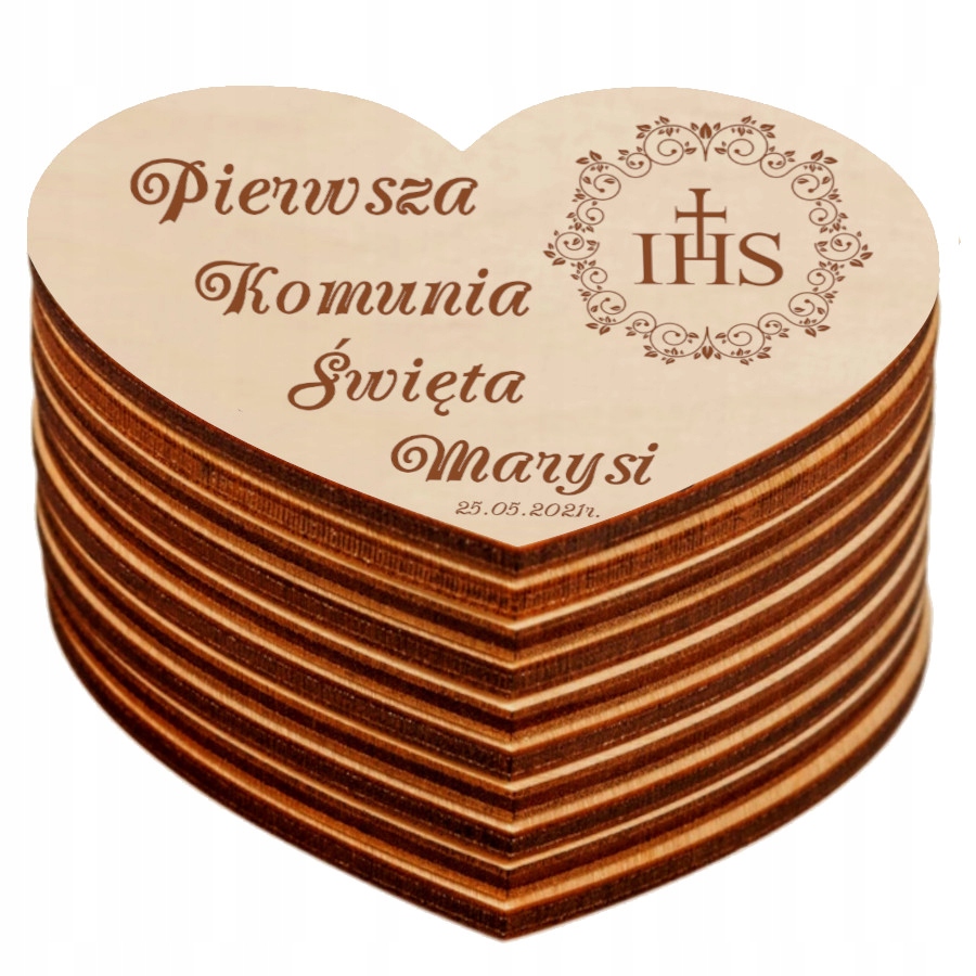 Magnes Podziękowanie gości Komunia Chrzest 10SZT Rodzaj magnes