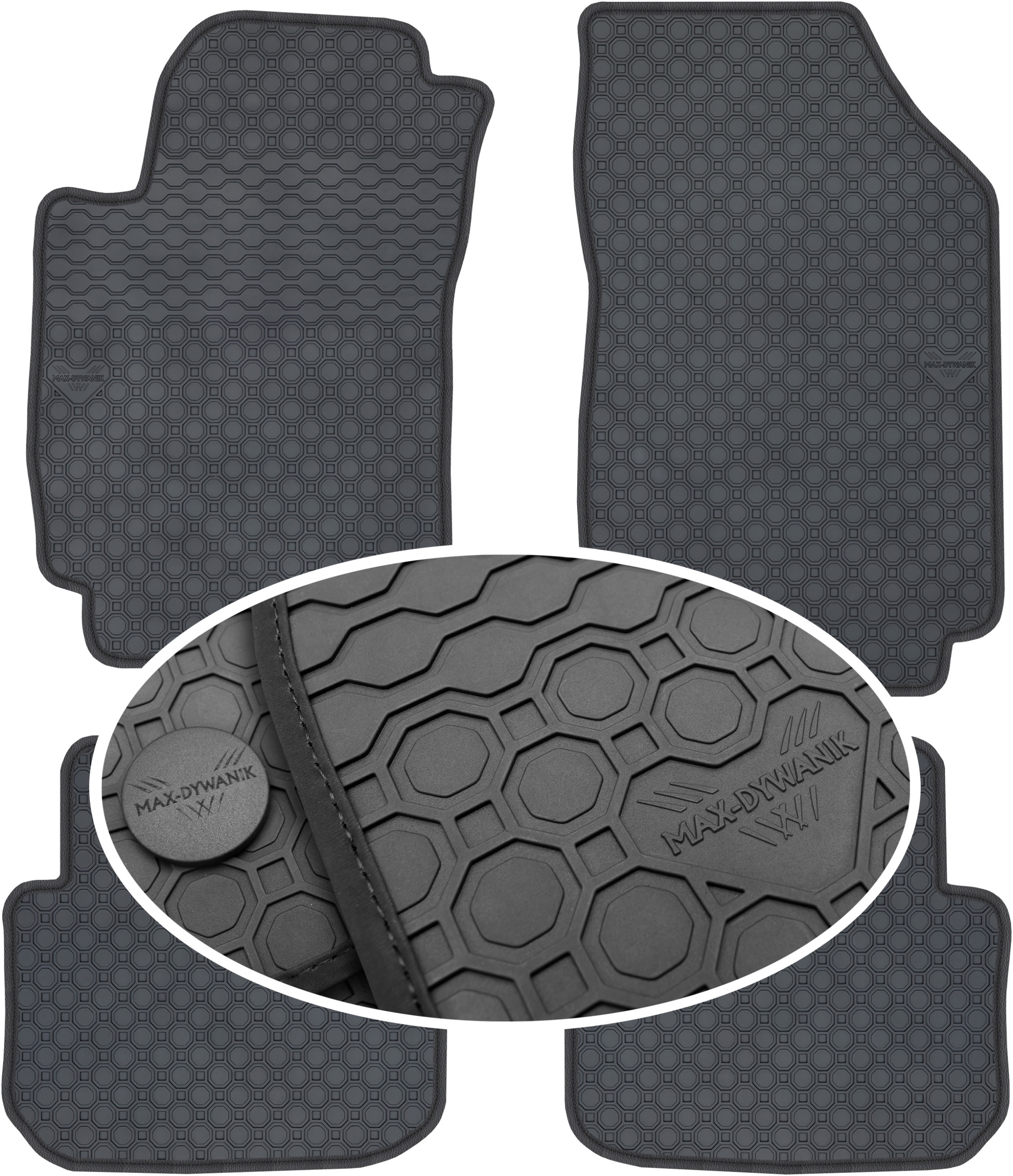 Fiat Stilo Hatchback 2001-2010 Gumový koberec PrimeLiner čierny