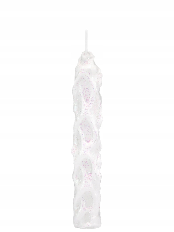 

Świeca Śnieżynka domowa 15 cm, biały