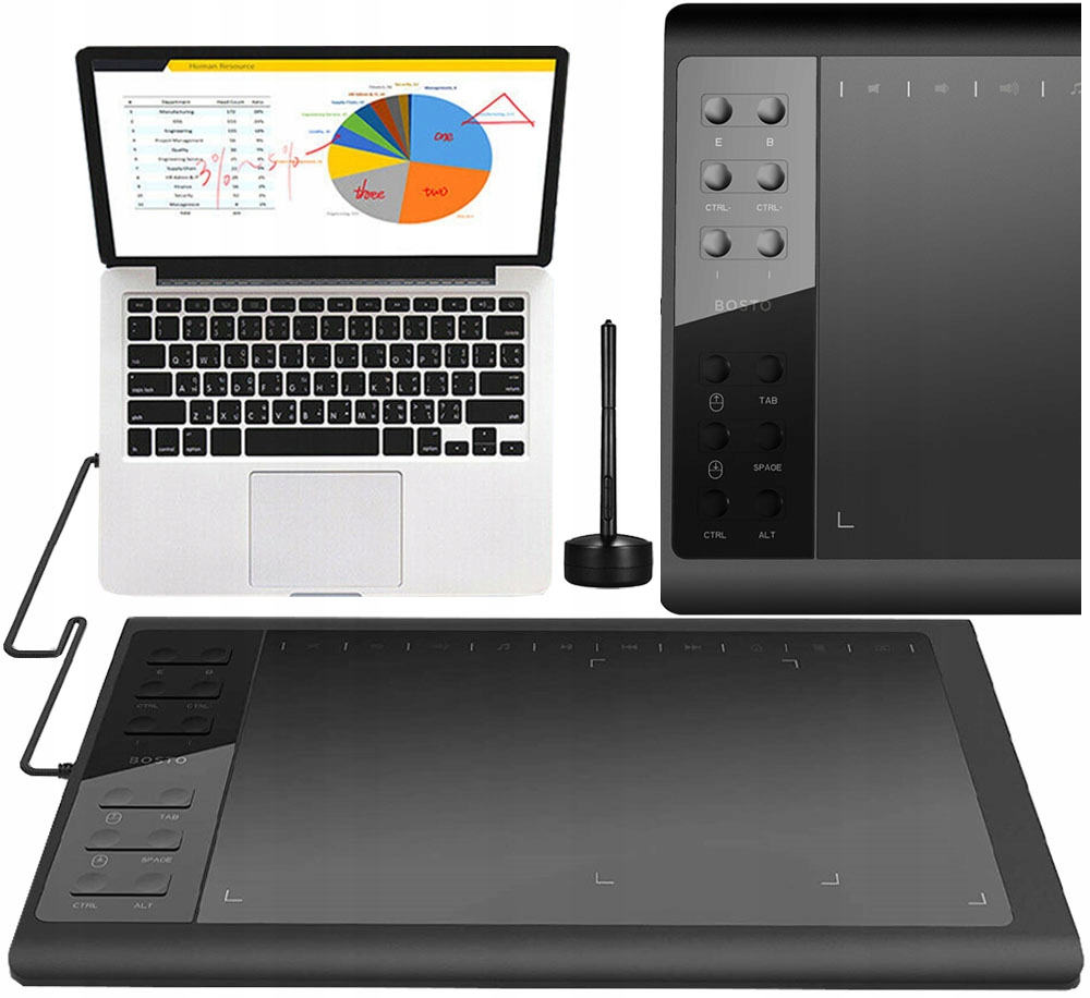 Tablet graficzny Bosto 1060 PLUS z piórem