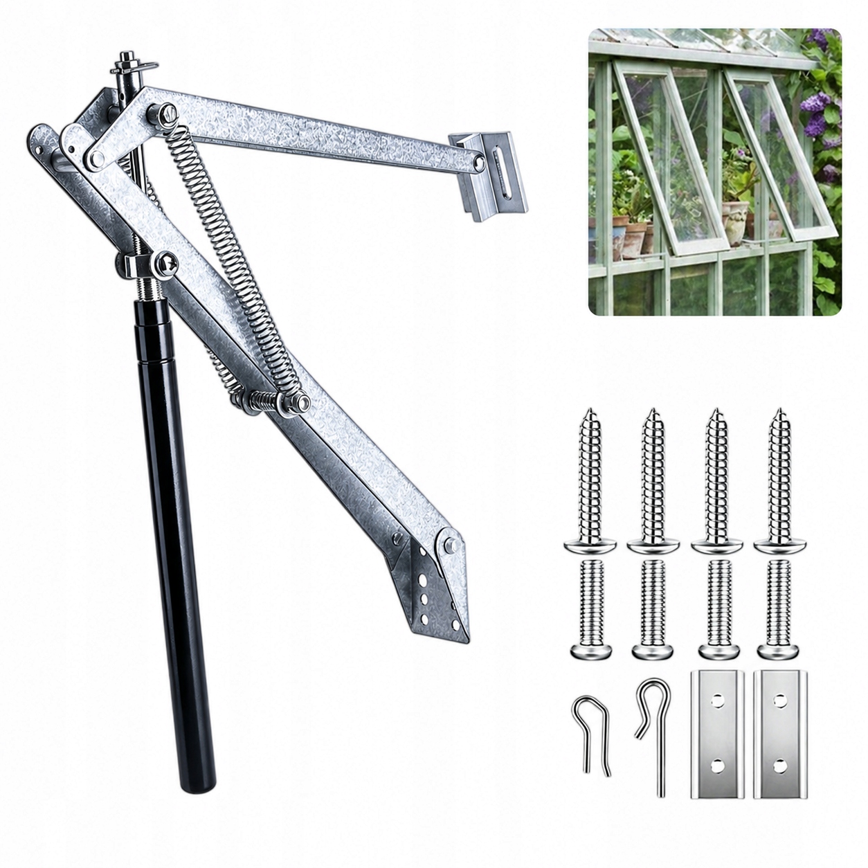 Automatický otvírač oken PoliGreen ocel 14 kg