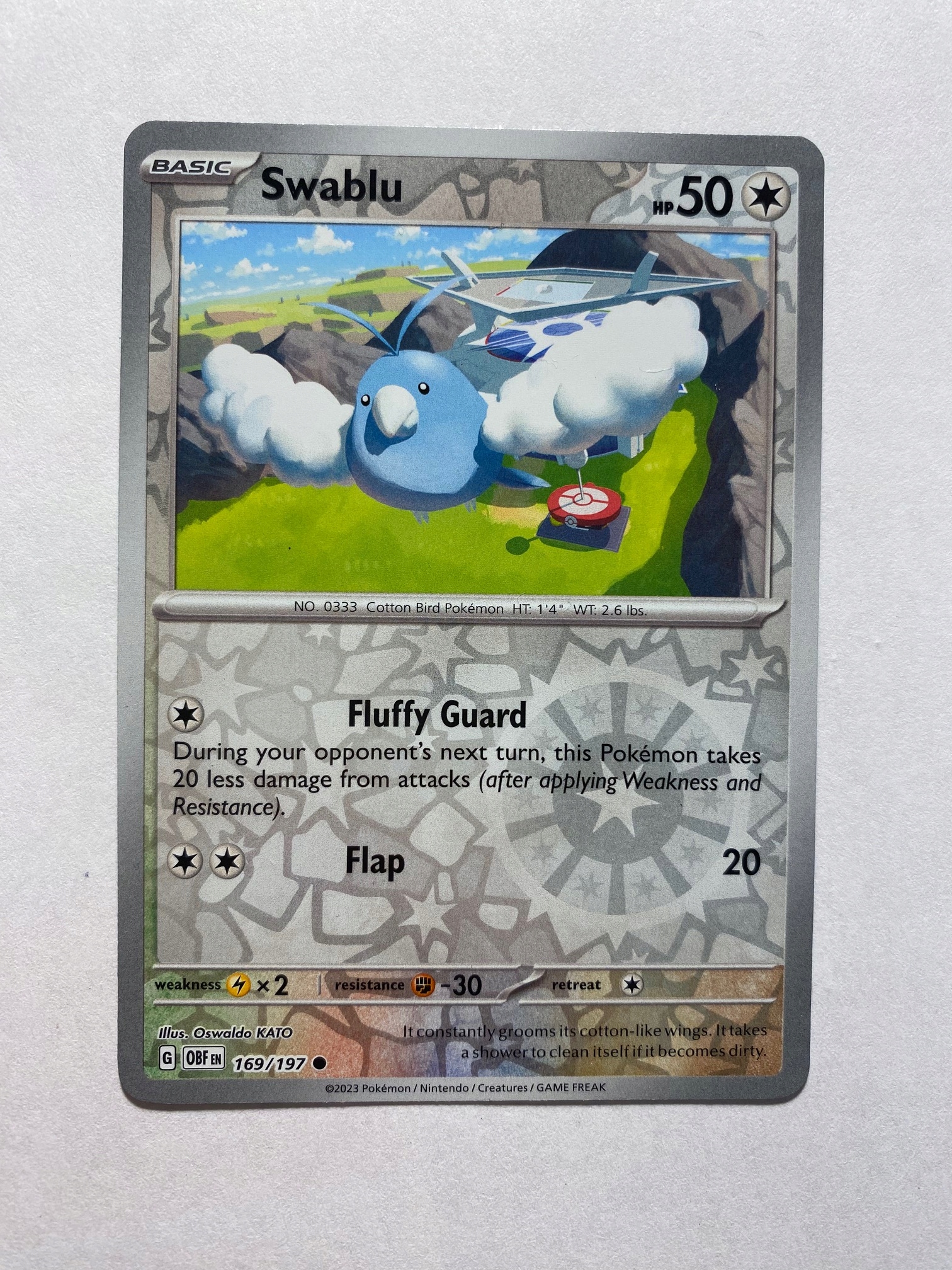 Obsidian Flame Reverse 169/197 Swablu