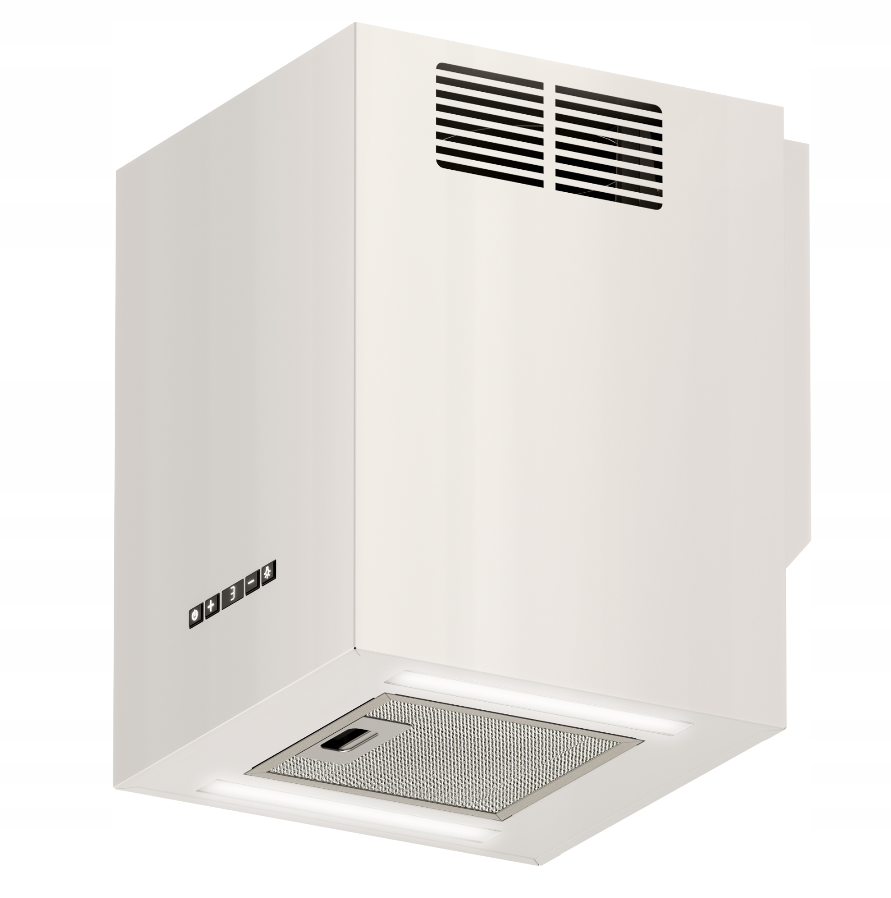 Okap kominowy tuba 30 cm Maan Ponza Mini W430 Biały Led pilot 275 m3/h