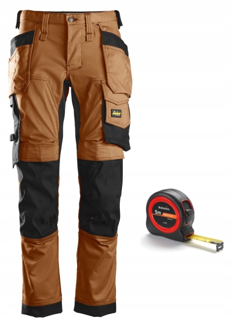 Spodnie Snickers Stretch All. worki 6241 '48 Brown