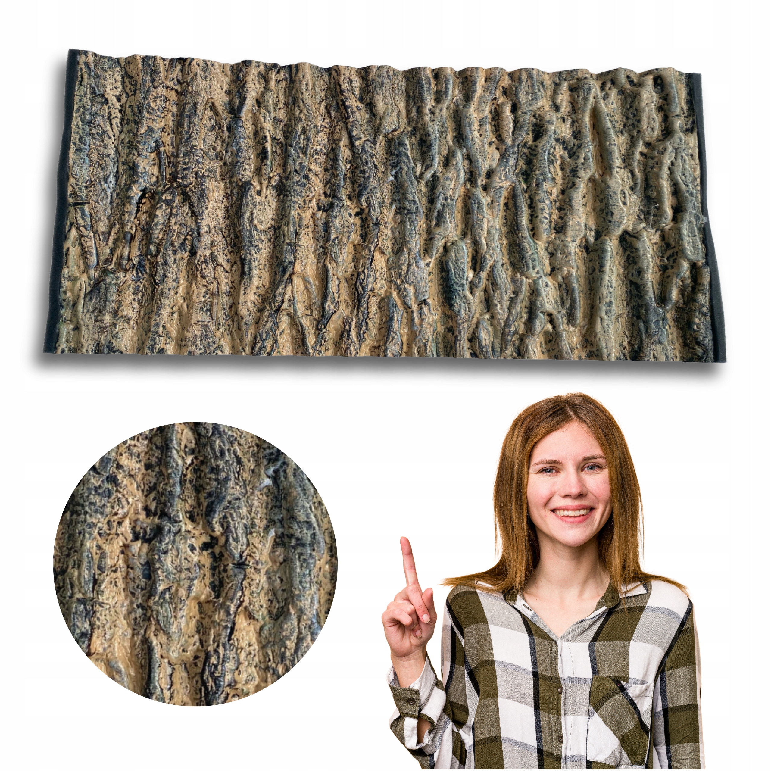 Levně Pozadí Pro Akvárium Strukturální Vnitřní Vz.3 80/40 Yl 37x78,5 cm Plastiko