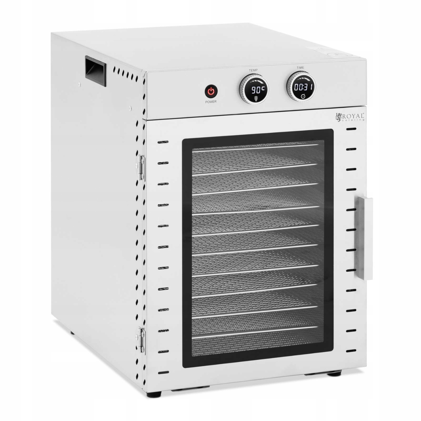 SUSZARKA DO ŻYWNOŚCI - 1000 W - 12 RUSZTÓW - 40 L - ROYAL CATERING