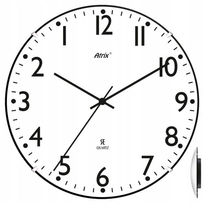 Zegar chodzący do tyłu convex #1