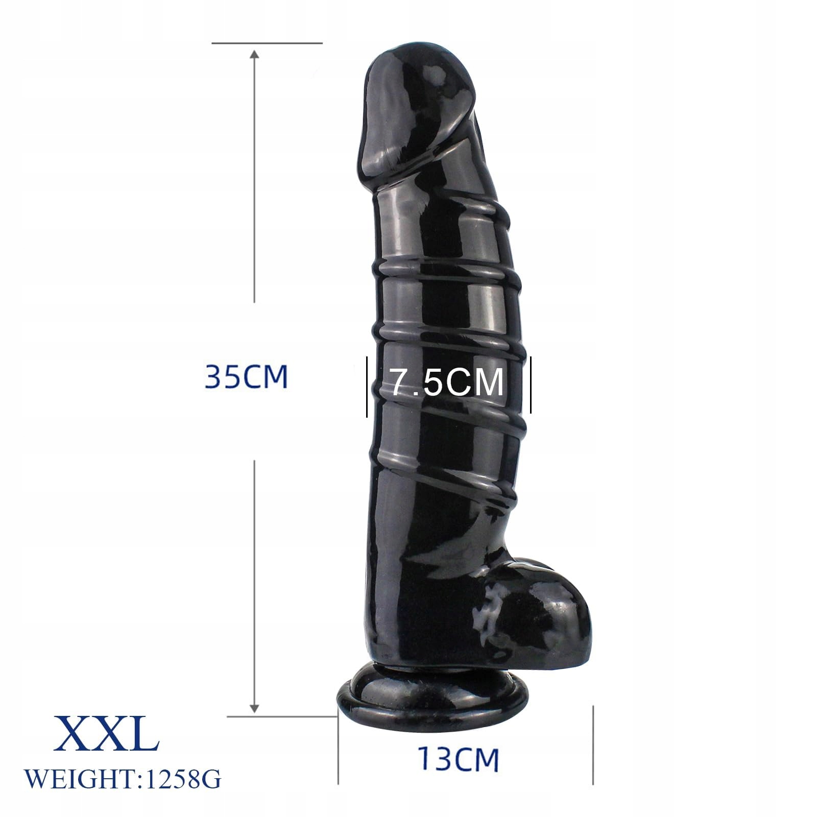 BDSMJOY Dildo Anal XXL Duży Z Przyssawką Do Seksu Dla Par — miniatura 7