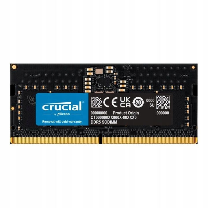 Crucial DDR5 8GB 4800 CL40 SODIMM Czarny