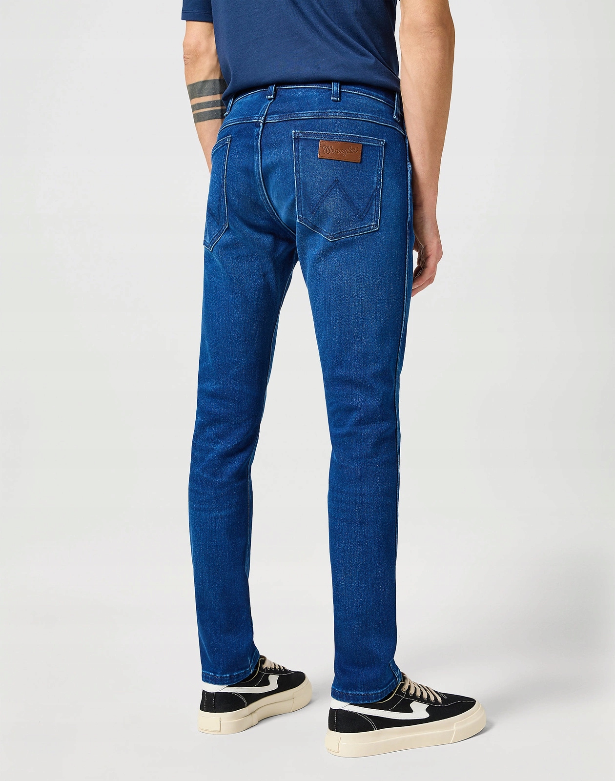 Męskie spodnie jeansowe rurki Wrangler Bryson Blue Jam 112356814 33/32