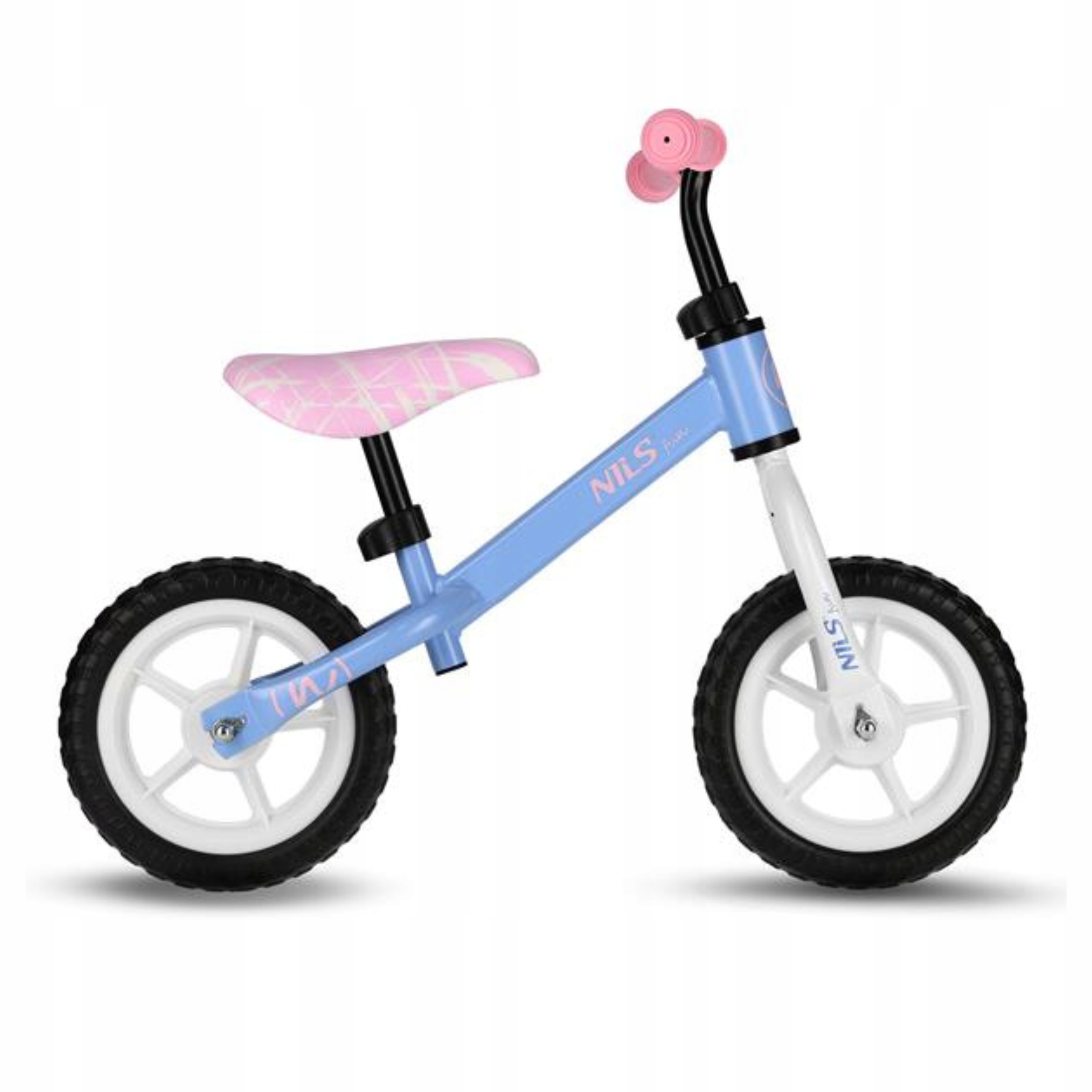 Dwukołowy rowerek biegowy niebieski dla dzieci Nils Fun RB134