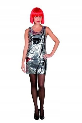 Kostým Šaty s tváří Disco velikost M/L