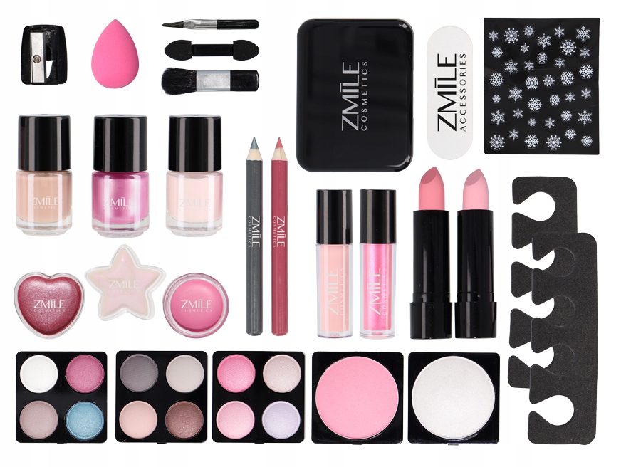 Адвент-календарь Zmile Cosmetics Pink And Fluffy 2025, 24 средства для макияжа и маникюра — фото 3