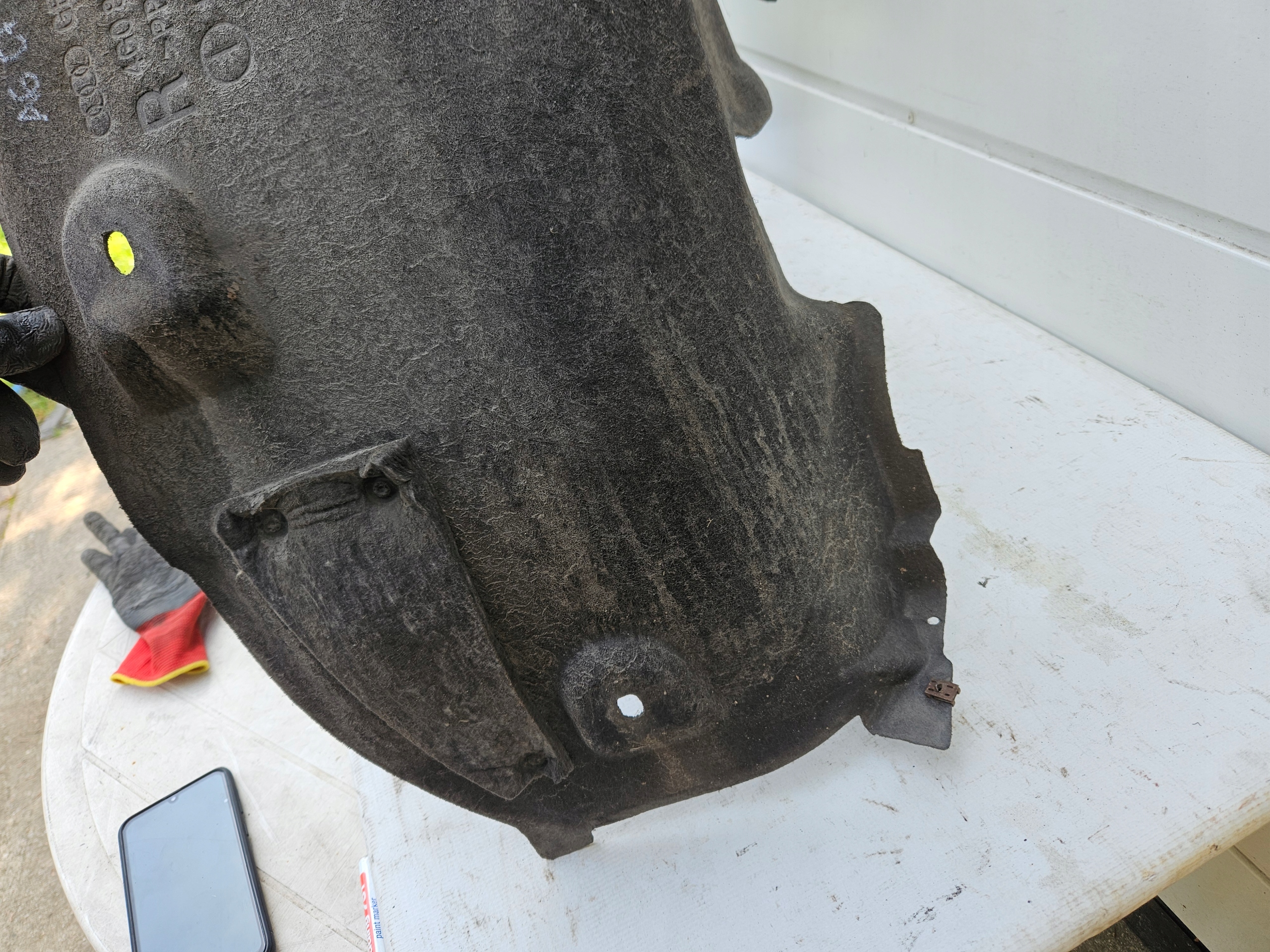 mudguard right rear. right rear part AUDI A6 C7 4G LIFT