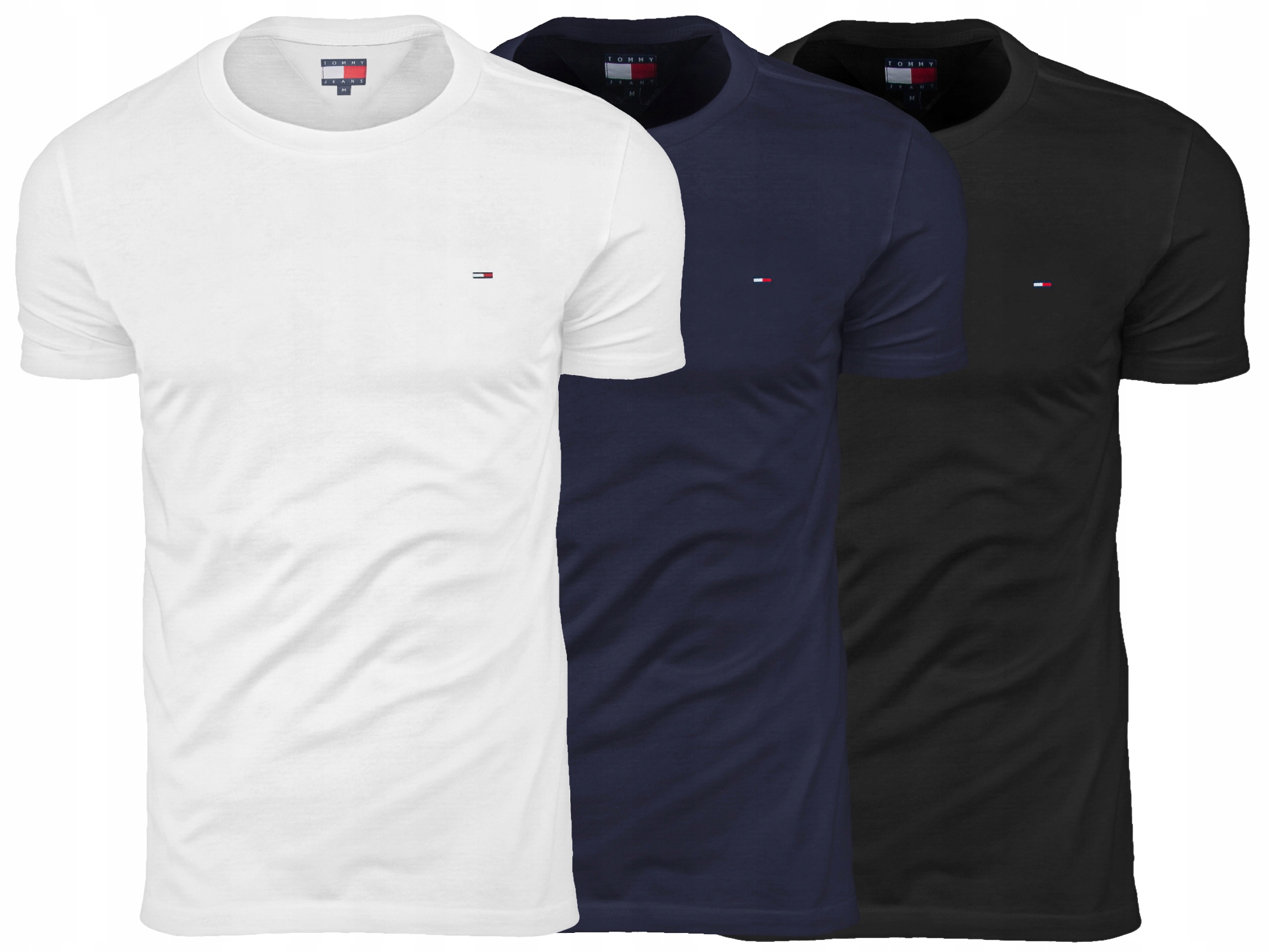 Tommy Hilfiger Jeans Tričko Pánské Tričko L Originál 3PAK DM0DM21579