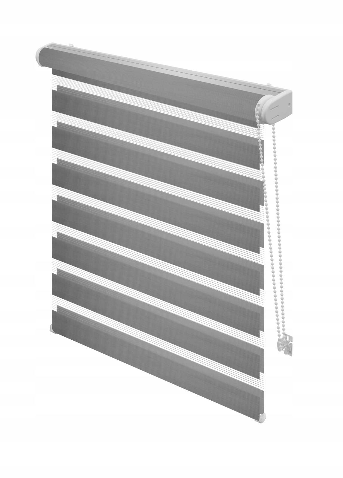 Roleta ścienna dzień noc szara 220 x 170 cm