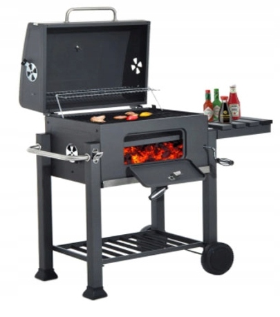 GRILL WĘGLOWY ŻELIWNY ACTIVA ANGULAR 4w1 GRATISY Typ przenośny