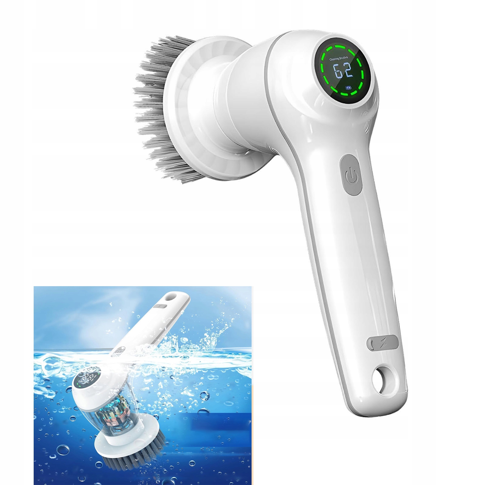 Levně Elektrický Čisticí Kartáč Akumulátorový Ruční Rotační Mop 8 v 1 Pro Domácnost