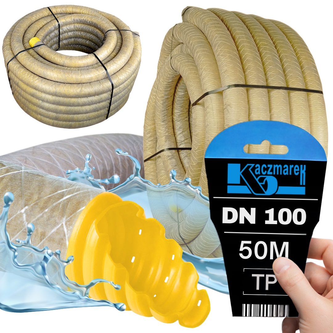 Trubka S Perforovaným Filtrem DN100 V Pvc Obalu 50 M Kaczmarek