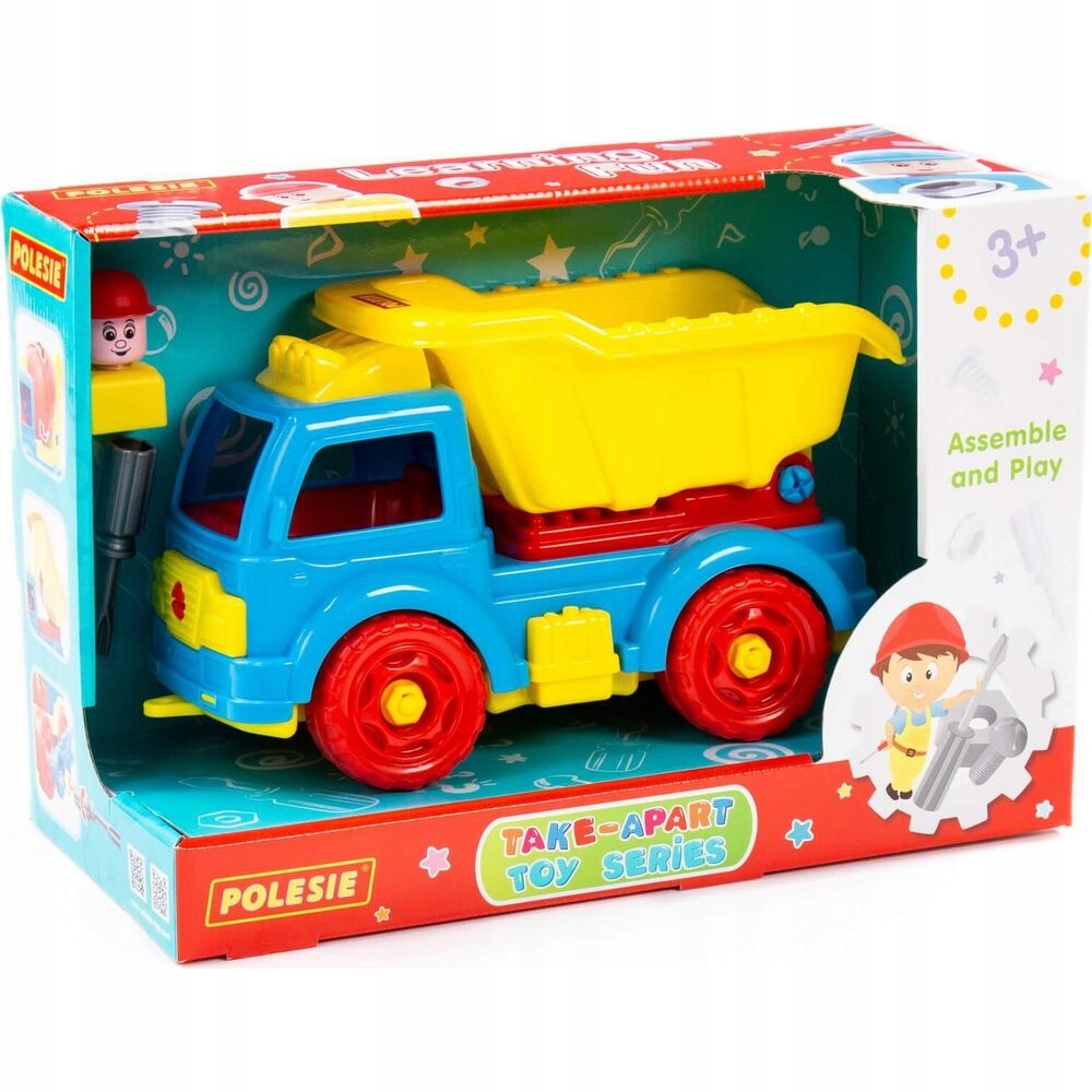 Zestaw Wywrotka Polesie + ludzik i śrubokręt