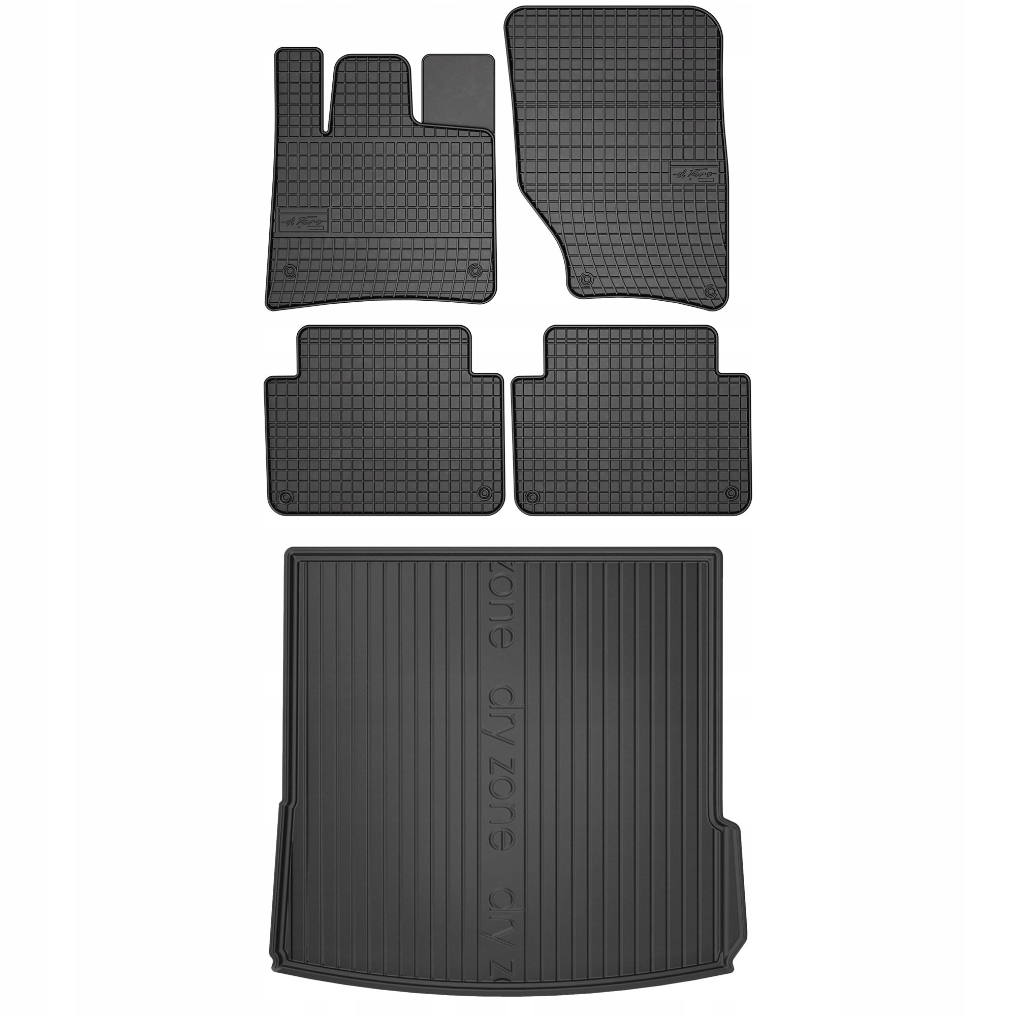 Sada gumových kobercov a rohoží Audi Q7 I 2005-2015