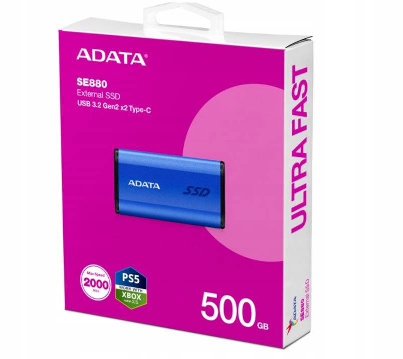Dysk zewnętrzny Ssd Adata SE880 500 Gb
