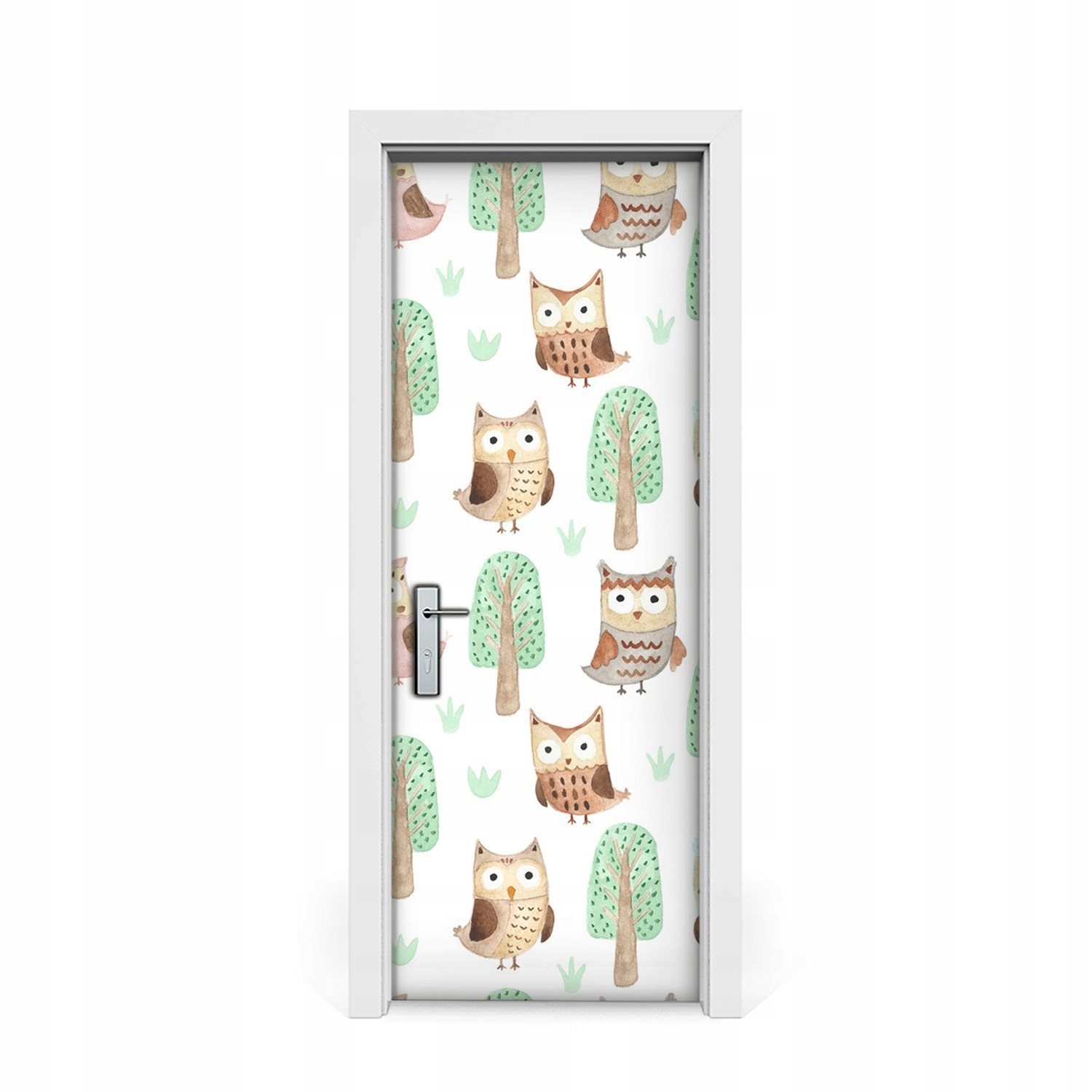 

Naklejka na drzwi Sowy Drzewa obrazek 75x205