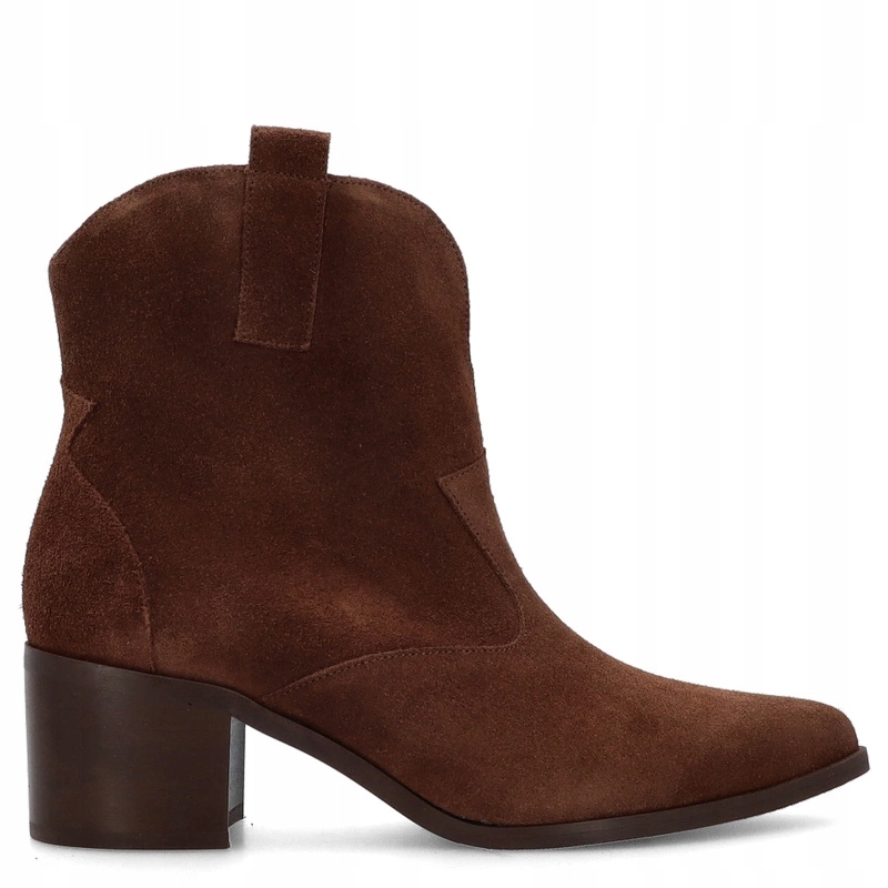 Kovbojské Boty ze semišové kůže Kotyl 4735 Čokoládové 41
