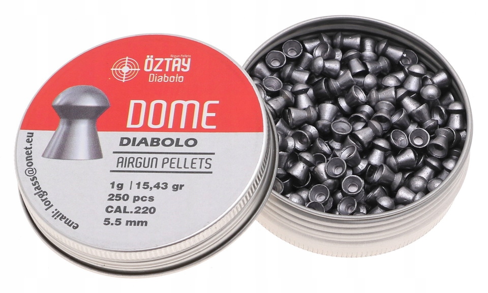Śrut Oztay Dome Diabolo 5,5mm 1g 250szt Wiatrówka
