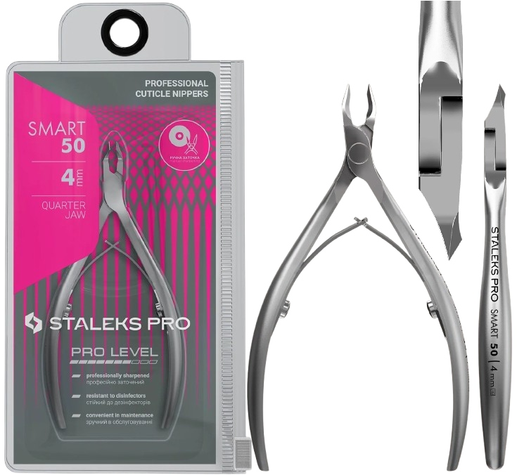 Profesionální kleště na kůži 4 mm Ocel chirurgická Saténová povrchová úprava