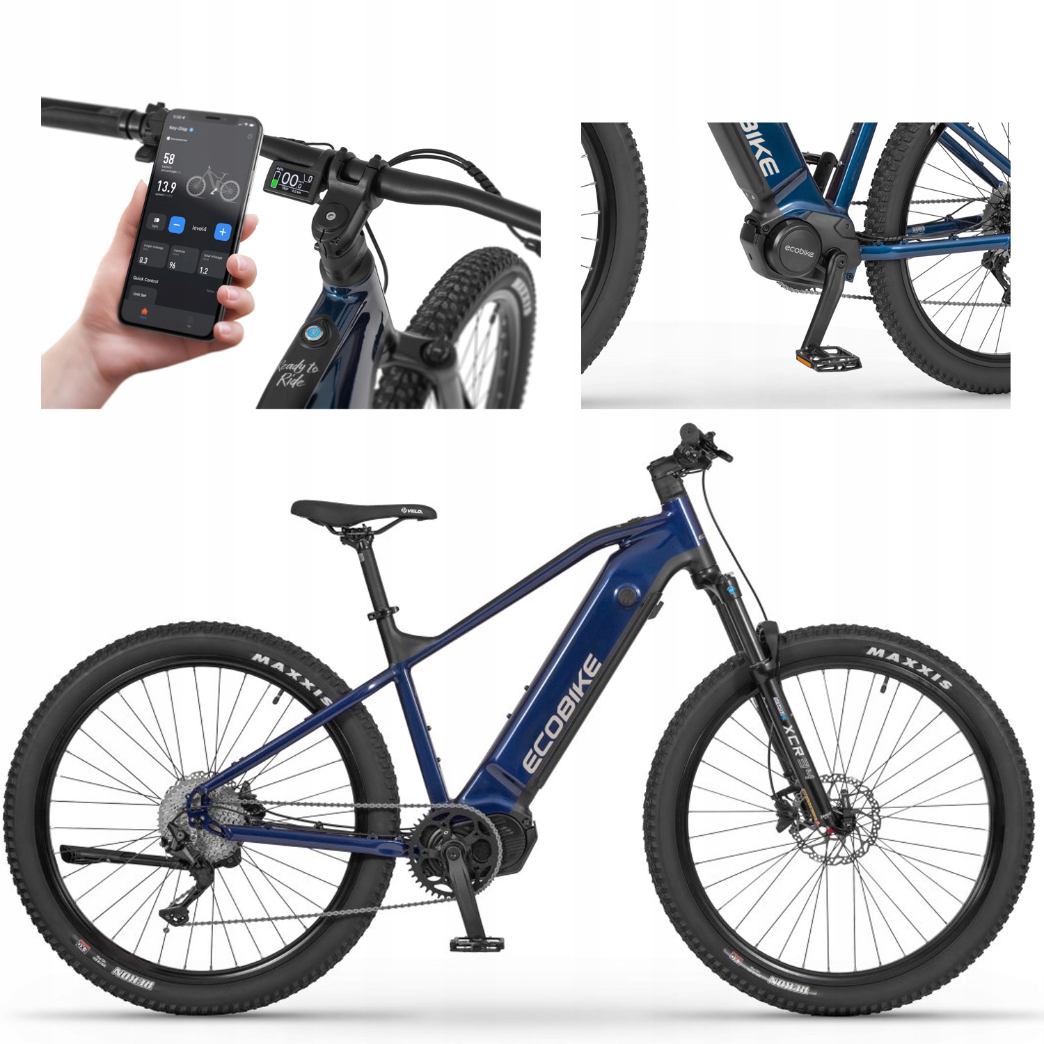 Niezawodny e-bike do miasta i w teren – Ecobike Rx 500 Blue 17” 720Wh rower